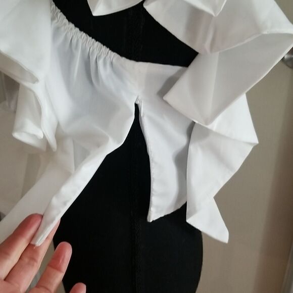 WITE BLOUSE SMALL NWOT  - Picture 8 of 11